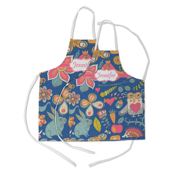 Owl & Hedgehog Kid's Aprons - Parent - Main