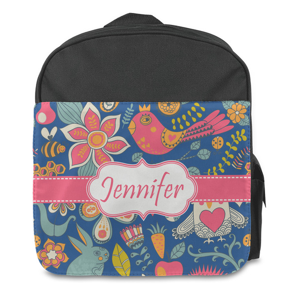 Owl & Hedgehog Kids Backpack - Front