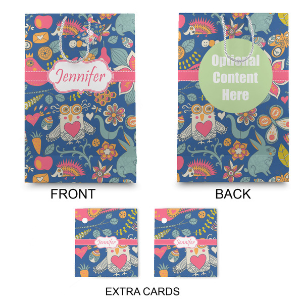 Owl & Hedgehog Large Gift Bag - Approval