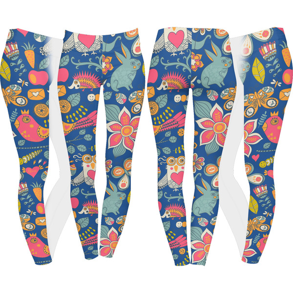 Owl & Hedgehog Leggings Turn Around - Apvl