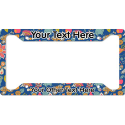 Owl & Hedgehog License Plate Frame - Style A (Personalized)