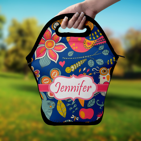 Owl & Hedgehog Lunch Bag - Hand