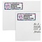 Owl & Hedgehog Mailing Labels - Double Stack Close Up