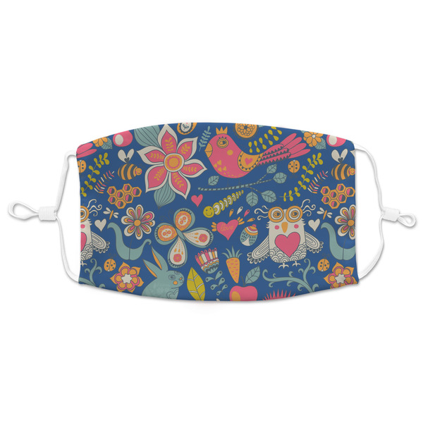 Custom Owl & Hedgehog Adult Cloth Face Mask - XLarge