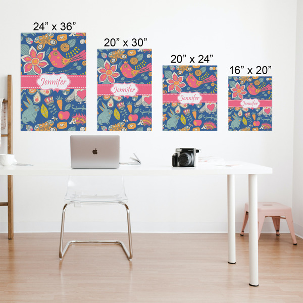 Owl & Hedgehog Matte Poster - Sizes