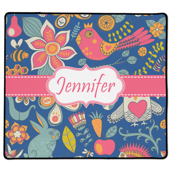 Custom Owl & Hedgehog XL Gaming Mouse Pad - 18" x 16" (Personalized)