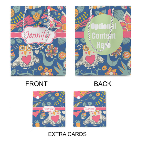 Owl & Hedgehog Medium Gift Bag - Approval