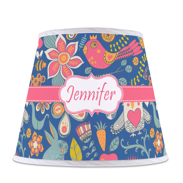 Owl & Hedgehog Poly Film Empire Lampshade - Front View