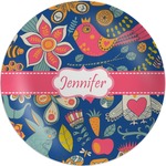 Owl & Hedgehog Melamine Plate (Personalized)