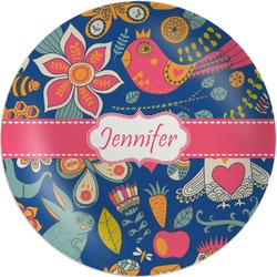 Owl & Hedgehog Melamine Plate (Personalized)