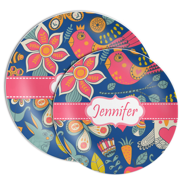 Owl & Hedgehog Melamine Plates - PARENT/MAIN