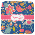 Owl & Hedgehog Memory Foam Bath Mat - 48"x48" (Personalized)