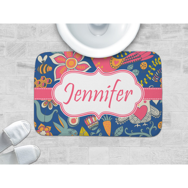 Owl & Hedgehog Memory Foam Bath Mat - LIFESTYLE 34x21