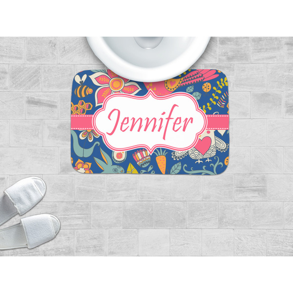 Owl & Hedgehog Memory Foam Bath Mat - LIFESTYLE