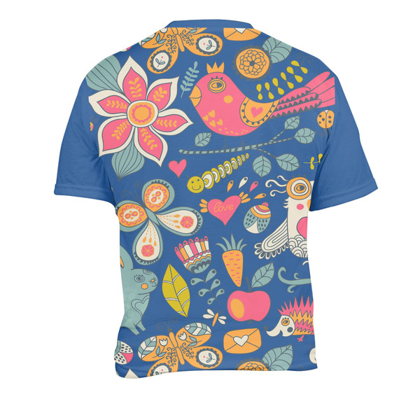 Owl & Hedgehog Men's Crew Neck T Shirt Medium - Back