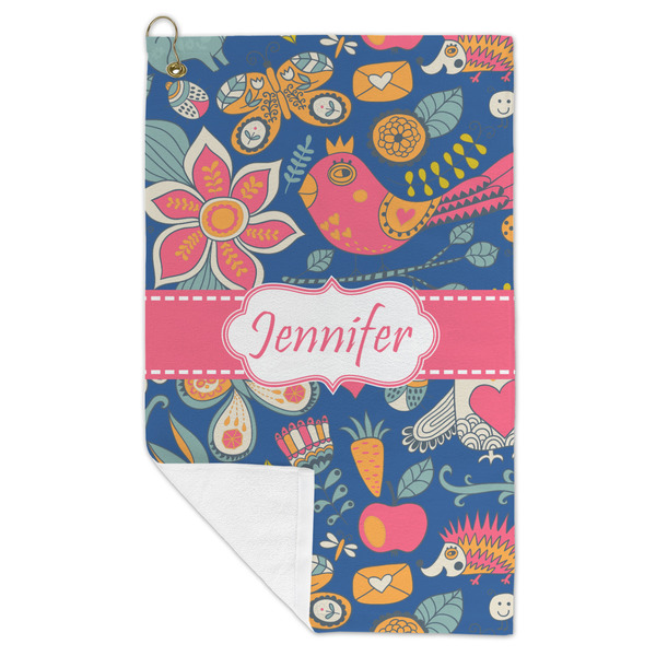 Owl & Hedgehog Microfiber Golf Towels - FOLD