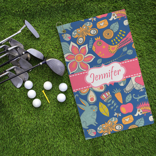 Owl & Hedgehog Microfiber Golf Towels - LIFESTYLE