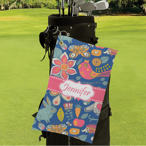 Owl & Hedgehog Microfiber Golf Towels - Small - LIFESTYLE