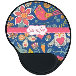 Owl & Hedgehog Mouse Pad with Wrist Support
