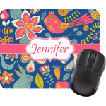 Owl & Hedgehog Rectangular Mouse Pad (Personalized)