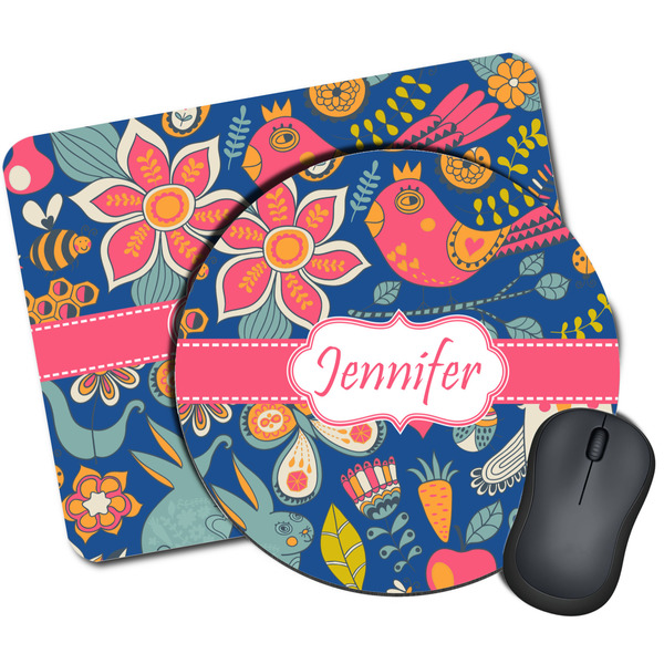 Custom Owl & Hedgehog Mouse Pad (Personalized)