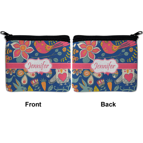 Owl & Hedgehog Neoprene Coin Purse - Front & Back (APPROVAL)