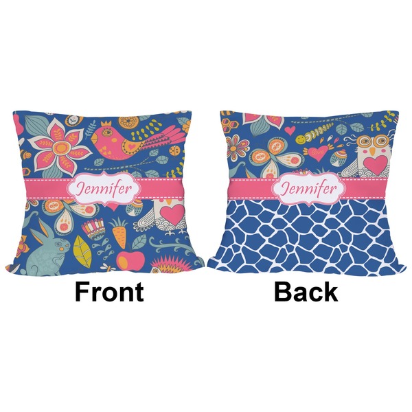 Owl & Hedgehog Outdoor Pillow - 20x20