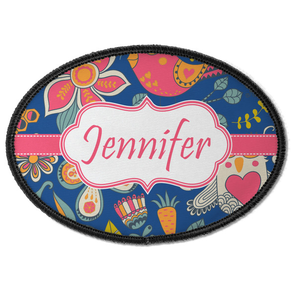 Owl & Hedgehog Oval Patch