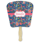 Owl & Hedgehog Paper Fan (Personalized)