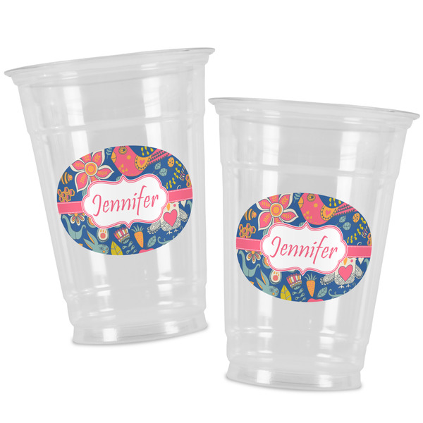 Owl & Hedgehog Party Cups - 16oz - Alt View