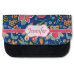 Owl & Hedgehog Canvas Pencil Case w/ Name or Text