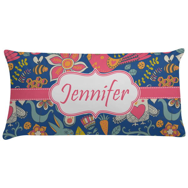 Custom Owl & Hedgehog Pillow Case - King (Personalized)