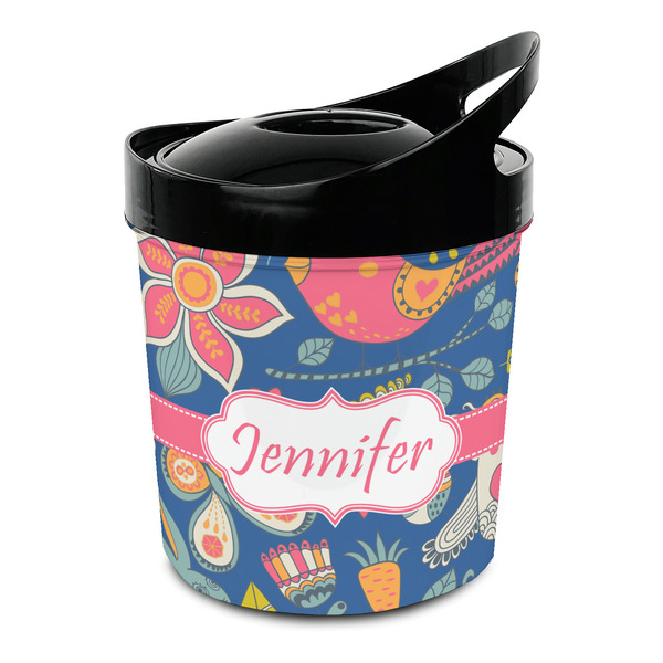 Custom Owl & Hedgehog Plastic Ice Bucket (Personalized)