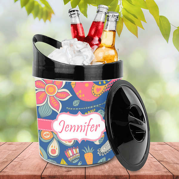 Owl & Hedgehog Plastic Ice Bucket - LIFESTYLE