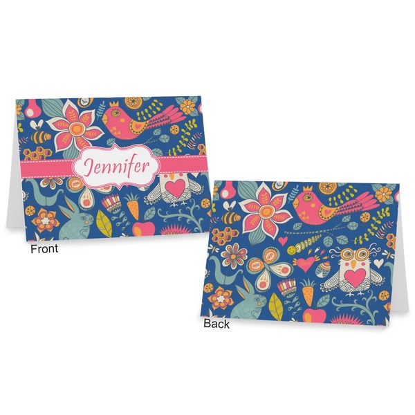 Owl & Hedgehog Postcard - Front and Back