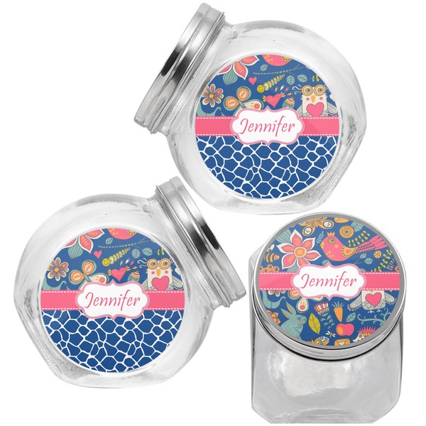 Owl & Hedgehog Puppy Treat Jar - Top Left Right