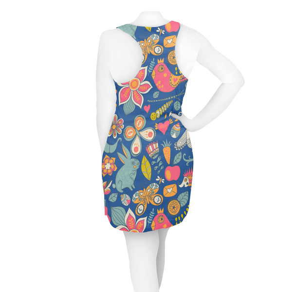 Owl & Hedgehog Racerback Dress - On Model - Back