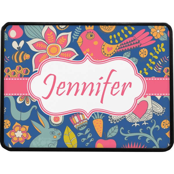 Owl & Hedgehog Rectangular Car Hitch Cover w/ FRP Insert (Select Size)