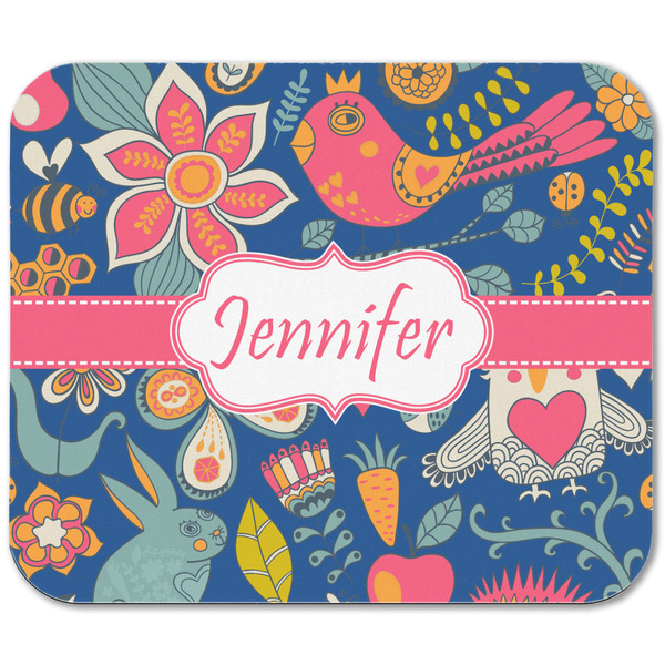 Owl & Hedgehog Rectangular Mouse Pad - APPROVAL