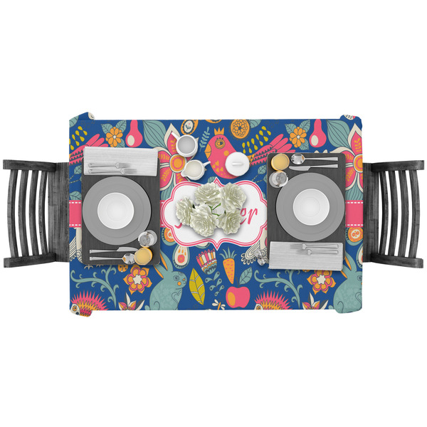 Owl & Hedgehog Rectangular Tablecloths - LIFESTYLE