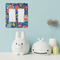 Owl & Hedgehog Rocker Light Switch Covers - Double - IN CONTEXT