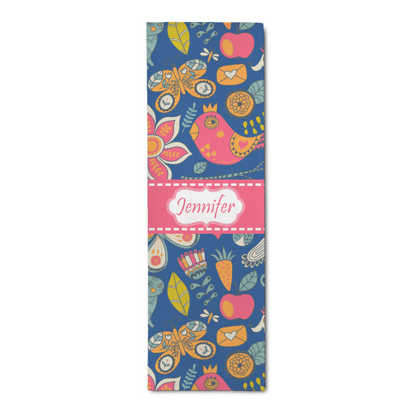 Custom Owl & Hedgehog Runner Rug - 2.5'x8' w/ Name or Text