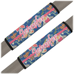 Owl & Hedgehog Seat Belt Covers (Set of 2) (Personalized)
