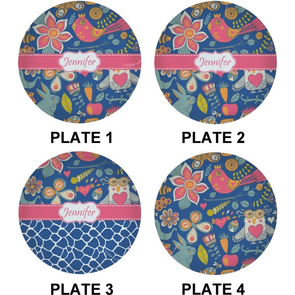 Owl & Hedgehog Set of Lunch / Dinner Plates (Approval)