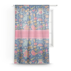 Owl & Hedgehog Sheer Curtains (Personalized)