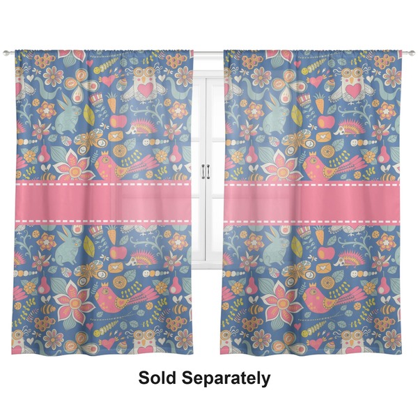 Owl & Hedgehog Sheer Curtains