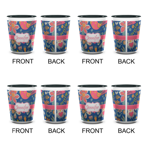 Owl & Hedgehog Shot Glassess - Two Tone - Set of 4 - APPROVAL