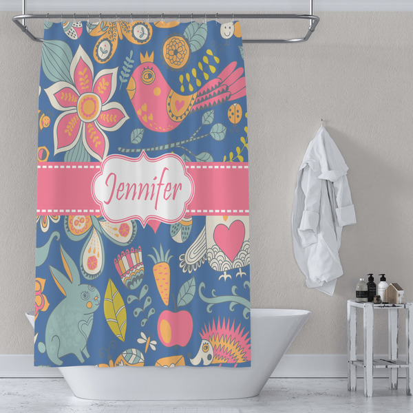 Owl & Hedgehog Shower Curtain Lifestyle