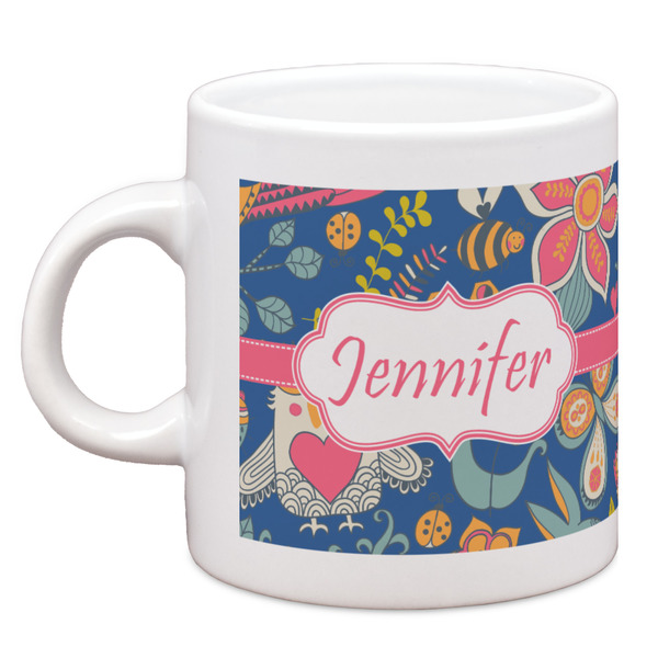 Custom Owl & Hedgehog Espresso Cup (Personalized)