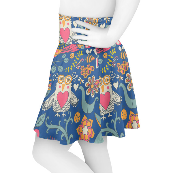Owl & Hedgehog Skater Skirt - Side
